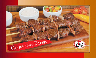 Espetinho de Carne Espetinho de Carne com Bacon