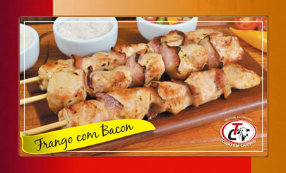 Espetinho de Frango com Bacon Espetinho de Frango com Bacon