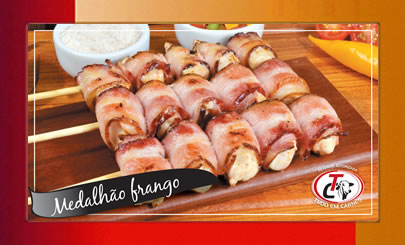 Espetinho de Medalhão de Frango Espetinho de Medalhão de Frango