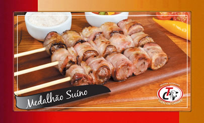 Espetinho de Medalhão Suíno Espetinho de Medalhão Suíno